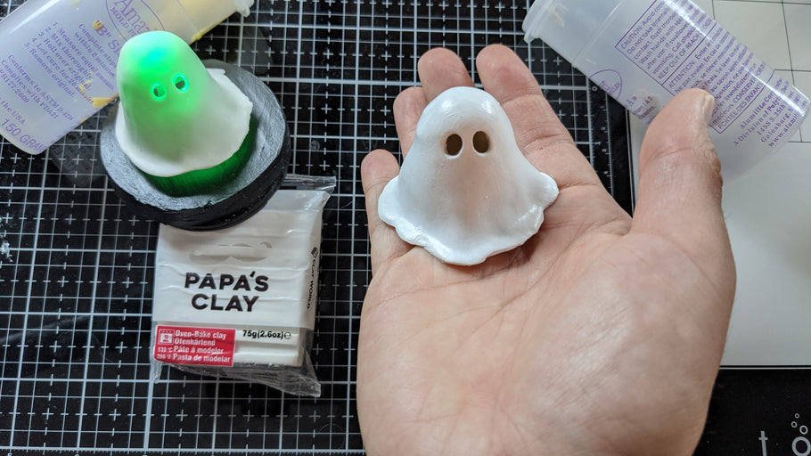 How to make a ghost out of clay
