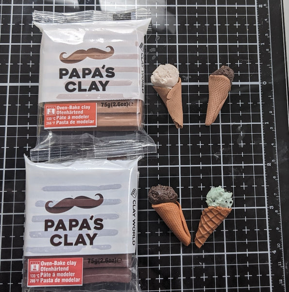 Polymer Clay Ice Cream Tutorial - Make Ice Cream with Papa's Clay