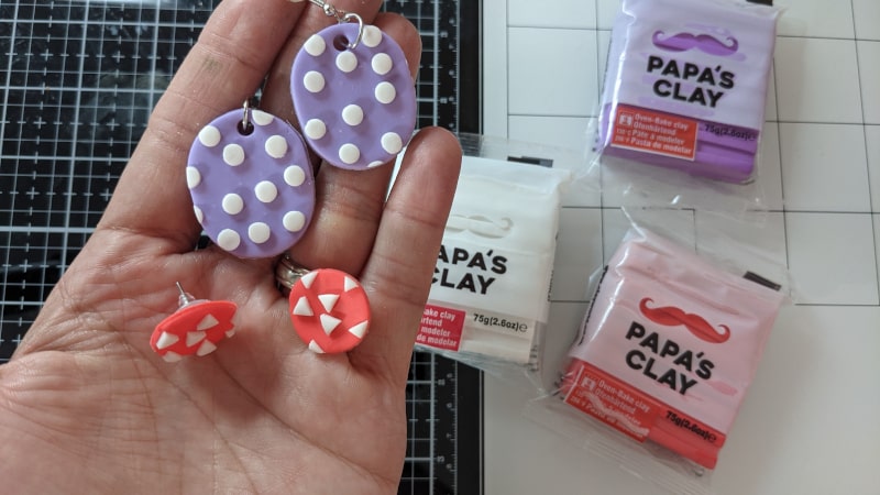 How to make clay earrings for beginners