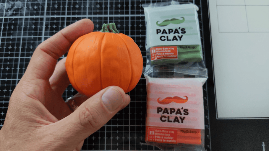 Polymer Clay Pumpkin Tutorial - Papa's Clay