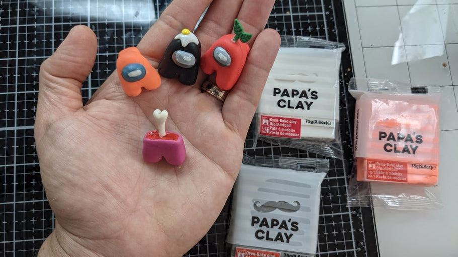 Among Us Polymer Clay Tutorial - Papa's Clay